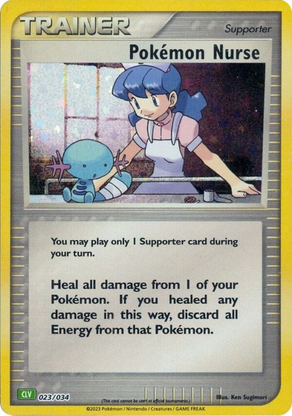 Pokemon Nurse 023/034 Holofoil Trading Card Game Classic