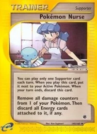 Pokemon Nurse | 145/165 | Reverse Holofoil | Expedition
