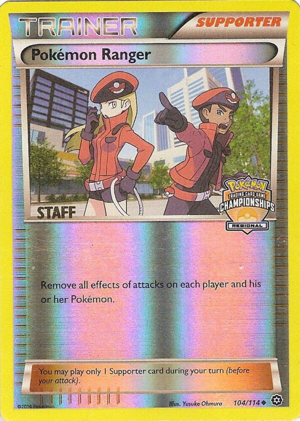Pokemon Ranger 104/114 (Regional Championships) [Staff] Reverse Holofoil League & Championship Cards
