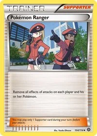 Pokemon Ranger | 104/114 | Reverse Holofoil | XY - Steam Siege