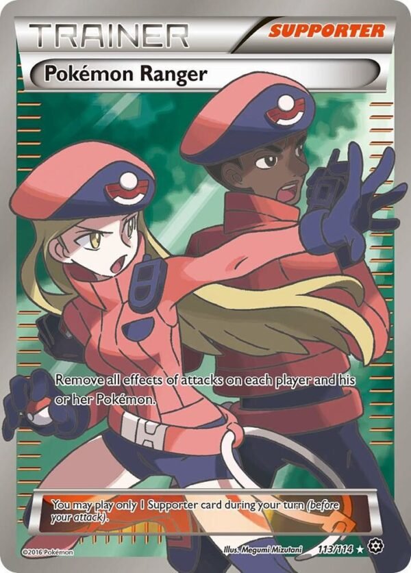 Pokemon Ranger (Full Art) 113/114 Holofoil XY – Steam Siege Pokemon Ranger (Full Art) 113/114 Holofoil XY – Steam Siege