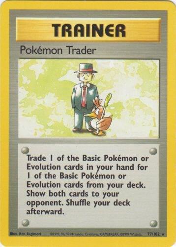 Pokemon Trader 077/102 Normal Base Set Pokemon Trader 077/102 Normal Base Set
