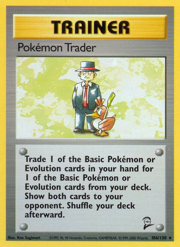 Pokemon Trader 106/130 Normal Base Set 2 Pokemon Trader 106/130 Normal Base Set 2