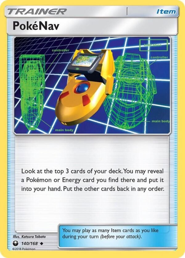 PokeNav 140/168 Reverse Holofoil SM – Celestial Storm