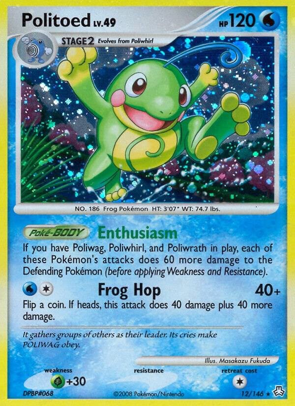 Politoed 12/146 Holofoil Legends Awakened