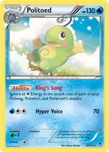 Politoed | 18/111 (Cosmos Holo) | 018/111 | Holofoil | Miscellaneous Cards & Products