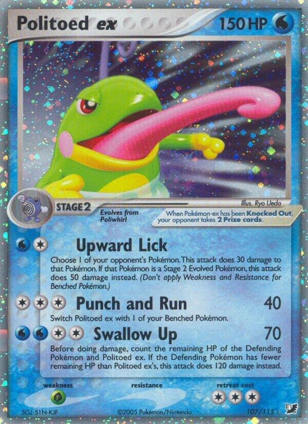 Politoed ex 107/115 Holofoil Unseen Forces