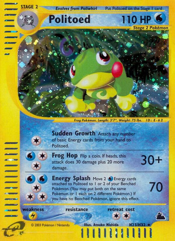 Politoed (H23) H23/H32 Holofoil Skyridge