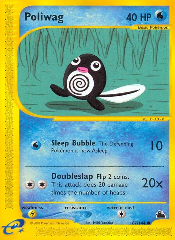 Poliwag 087/144 Reverse Holofoil Skyridge Poliwag 087/144 Reverse Holofoil Skyridge