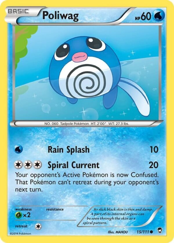 Poliwag 15/111 Reverse Holofoil XY – Furious Fists