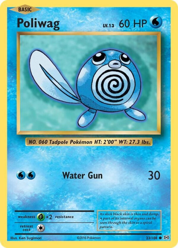 Poliwag 23/108 Normal XY – Evolutions