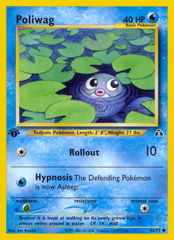 Poliwag 62/75 1st Edition Neo Discovery Poliwag 62/75 1st Edition Neo Discovery