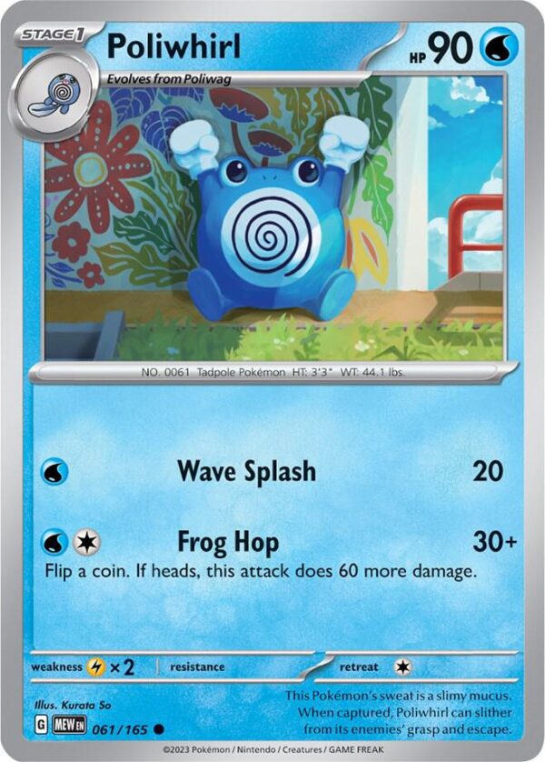Poliwhirl 061/165 Normal SV: Scarlet & Violet 151