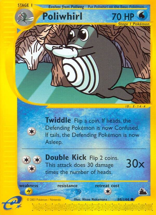 Poliwhirl 088/144 Reverse Holofoil Skyridge