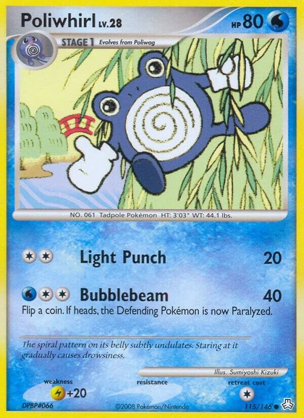 Poliwhirl 115/146 Reverse Holofoil Legends Awakened