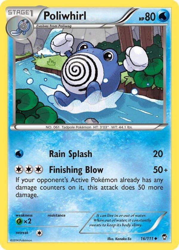 Poliwhirl 16/111 Normal XY – Furious Fists Poliwhirl 16/111 Normal XY – Furious Fists