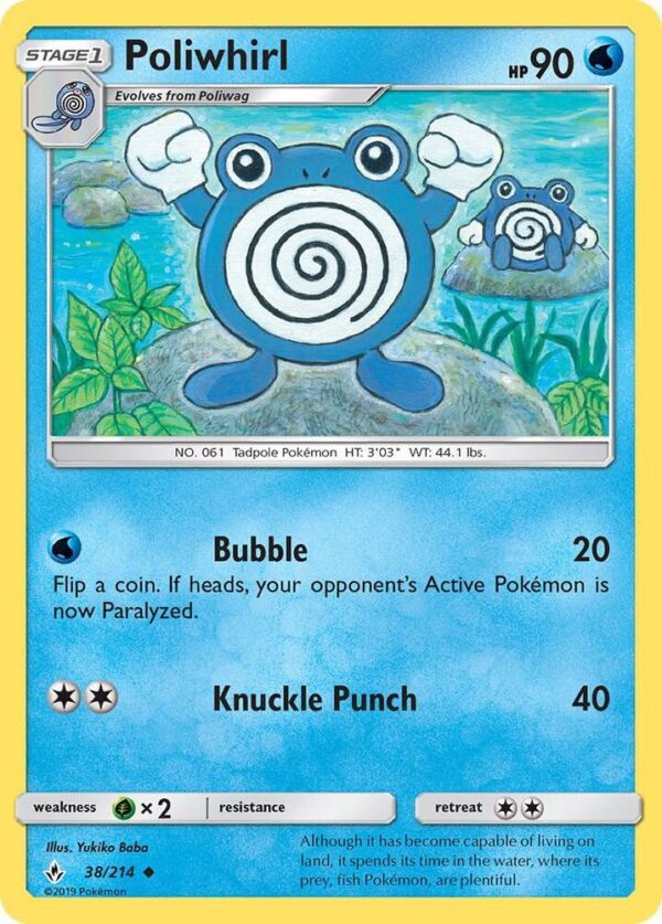 Poliwhirl 38/214 Normal SM – Unbroken Bonds