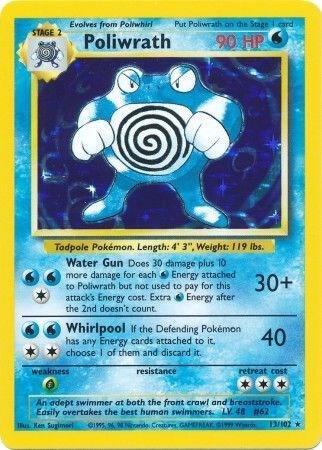Poliwrath 013/102 Holofoil Base Set Poliwrath 013/102 Holofoil Base Set