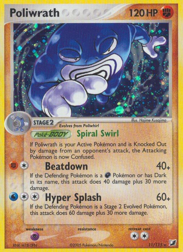 Poliwrath 11/115 Holofoil Unseen Forces