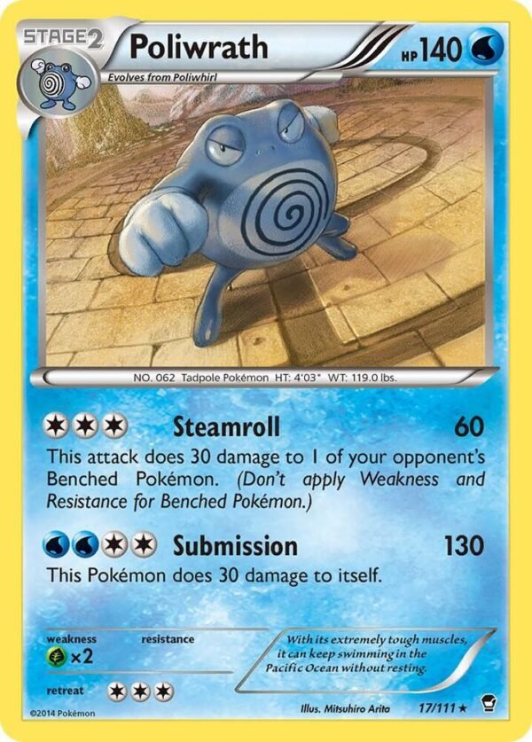 Poliwrath 17/111 Reverse Holofoil XY – Furious Fists Poliwrath 17/111 Reverse Holofoil XY – Furious Fists