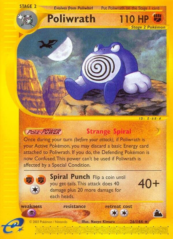Poliwrath (26) 026/144 Reverse Holofoil Skyridge