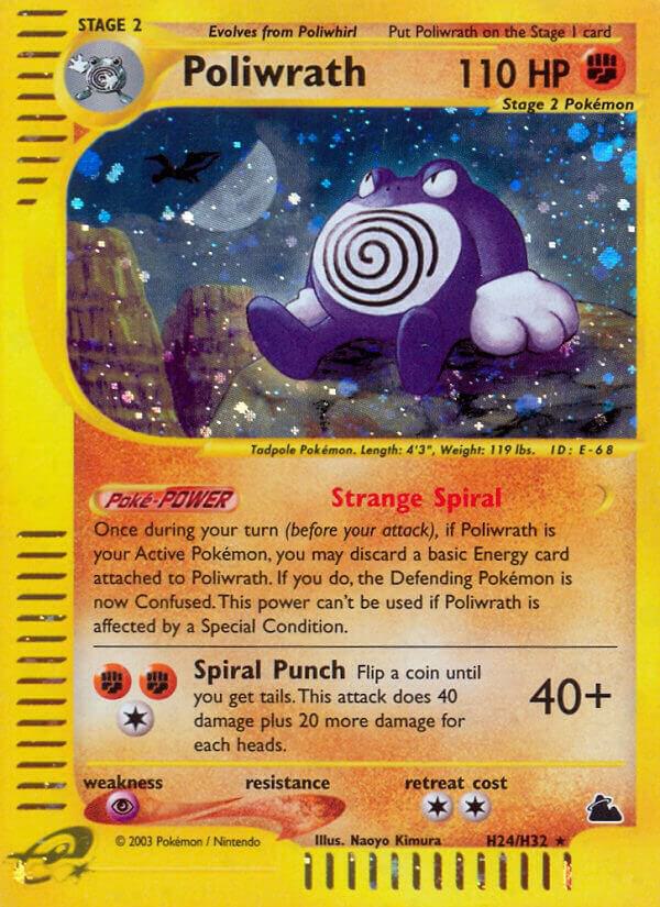 Poliwrath (H24) H24/H32 Holofoil Skyridge