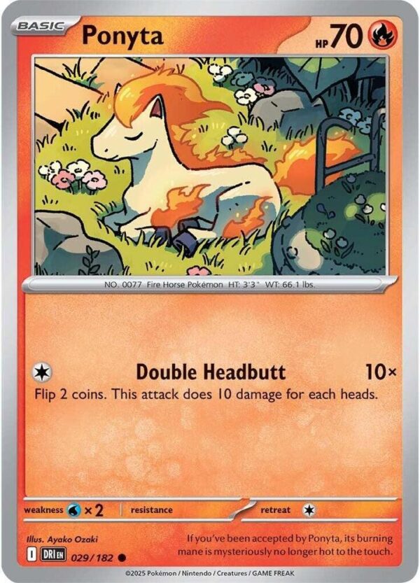 Ponyta 029/182 Reverse Holofoil SV10: Destined Rivals Ponyta 029/182 Reverse Holofoil SV10: Destined Rivals