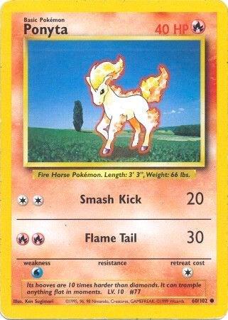 Ponyta 060/102 Normal Base Set Ponyta 060/102 Normal Base Set