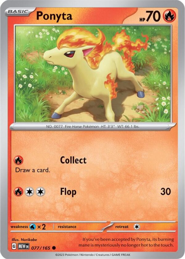 Ponyta 077/165 Normal SV: Scarlet & Violet 151