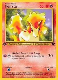 Ponyta | 64/82 | 1st Edition | Team Rocket
