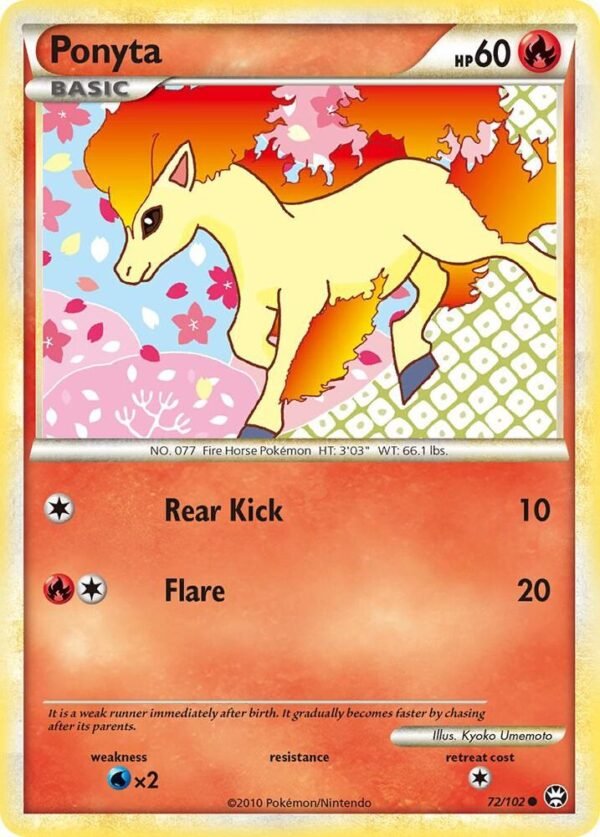 Ponyta 72/102 Reverse Holofoil Triumphant Ponyta 72/102 Reverse Holofoil Triumphant