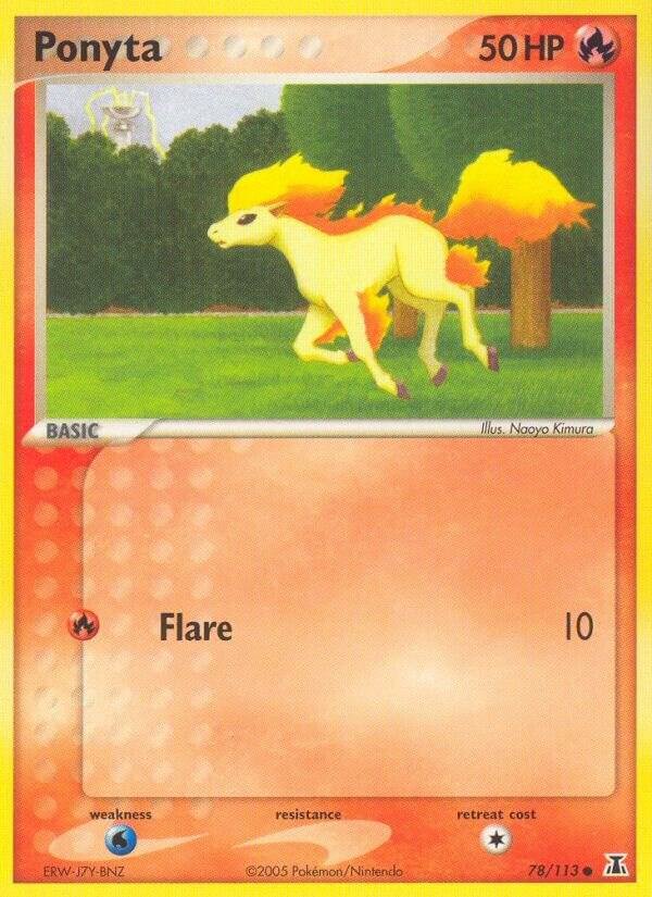 Ponyta 78/113 Reverse Holofoil Delta Species
