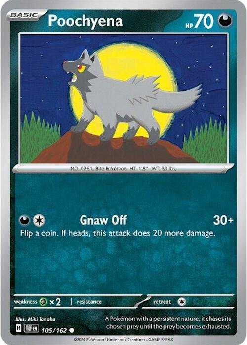 Poochyena 105/162 Normal SV05: Temporal Forces Poochyena 105/162 Normal SV05: Temporal Forces
