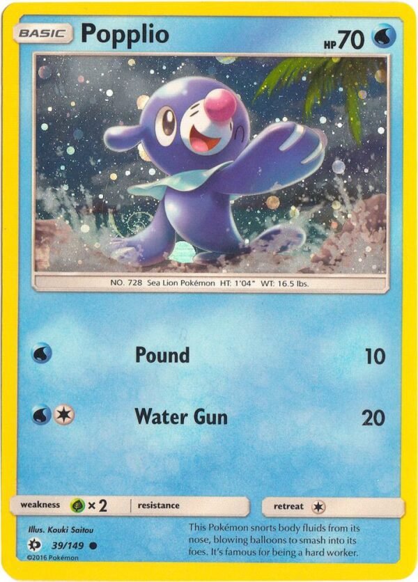 Popplio 39/149 (Cosmos Holo) 039/149 Holofoil Miscellaneous Cards & Products Popplio 39/149 (Cosmos Holo) 039/149 Holofoil Miscellaneous Cards & Products