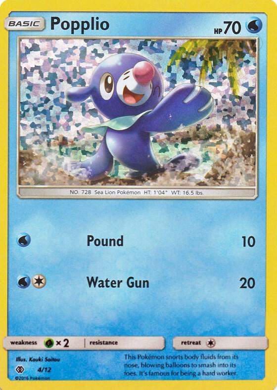 Popplio 4/12 004/012 Holofoil McDonald’s Promos 2017
