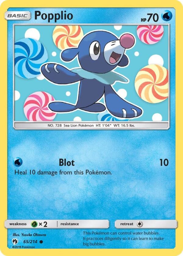 Popplio (65) 65/214 Reverse Holofoil SM – Lost Thunder Popplio (65) 65/214 Reverse Holofoil SM – Lost Thunder