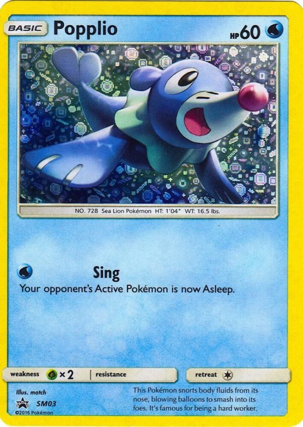 Popplio SM03 (General Mills Promo) Holofoil Miscellaneous Cards & Products