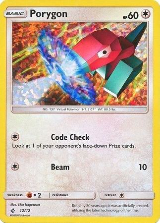 Porygon 12/12 012/012 Holofoil McDonald’s Promos 2018