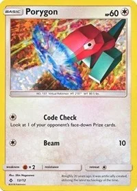 Porygon | 12/12 | 012/012 | Holofoil | McDonald's Promos 2018