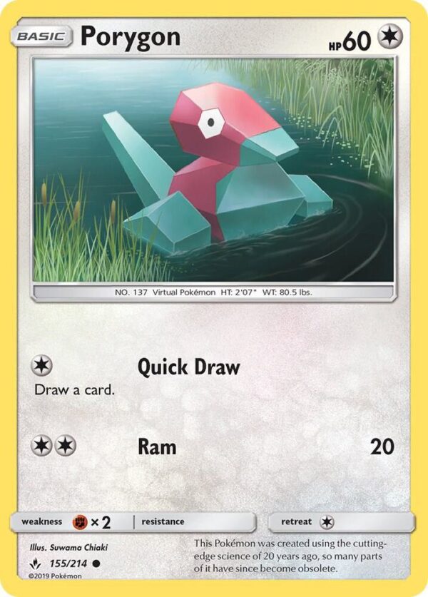 Porygon (155) 155/214 Normal SM – Unbroken Bonds