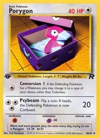 Porygon | 48/82 | 1st Edition | Team Rocket