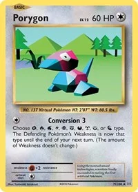 Porygon | 71/108 | Reverse Holofoil | XY - Evolutions