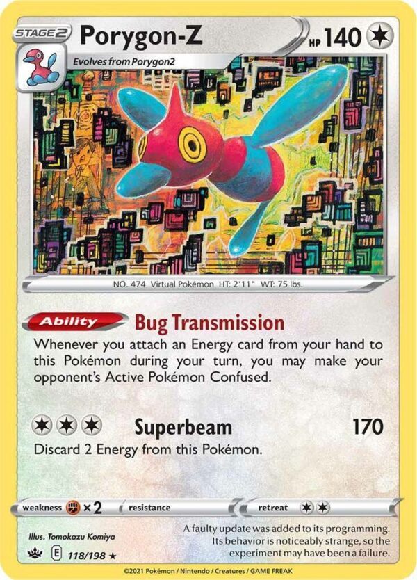 Porygon-Z 118/198 Holofoil SWSH06: Chilling Reign Porygon-Z 118/198 Holofoil SWSH06: Chilling Reign