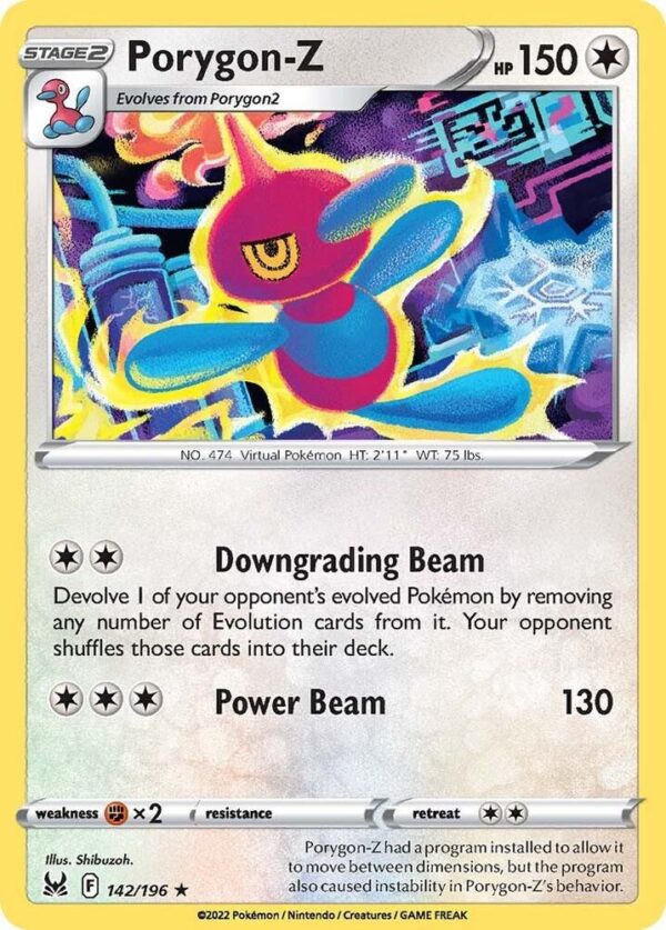 Porygon-Z 142/196 Reverse Holofoil SWSH11: Lost Origin