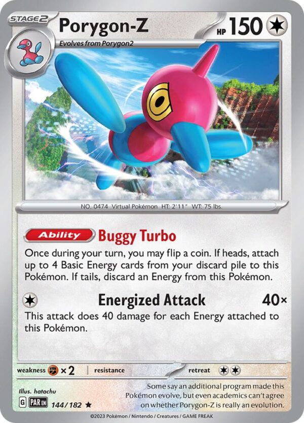 Porygon-Z 144/182 Holofoil SV04: Paradox Rift Porygon-Z 144/182 Holofoil SV04: Paradox Rift