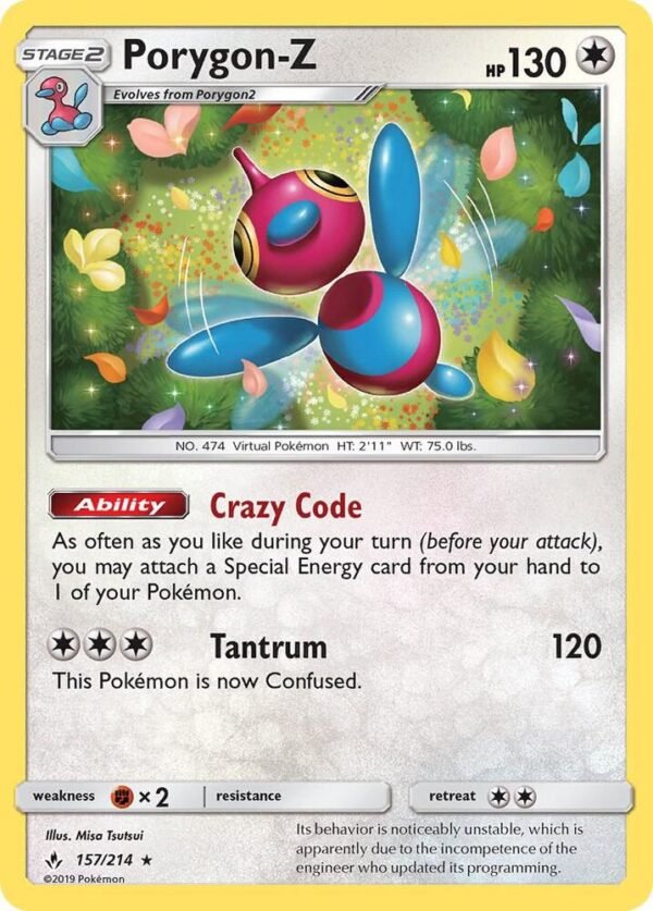 Porygon-Z 157/214 Reverse Holofoil SM – Unbroken Bonds