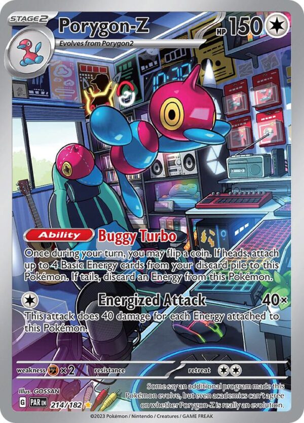 Porygon-Z 214/182 Holofoil SV04: Paradox Rift Porygon-Z 214/182 Holofoil SV04: Paradox Rift