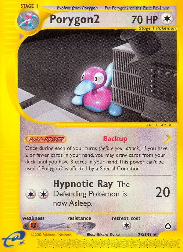Porygon2 028/147 Reverse Holofoil Aquapolis