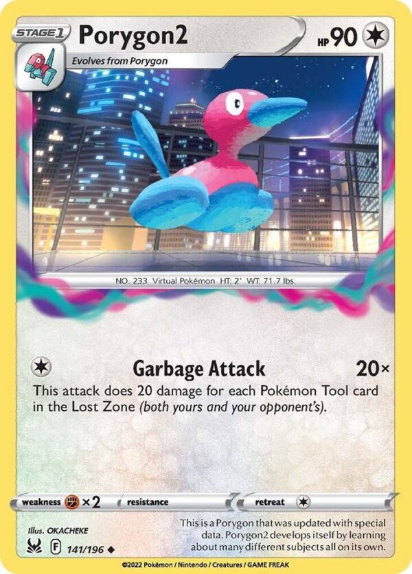 Porygon2 141/196 Reverse Holofoil SWSH11: Lost Origin