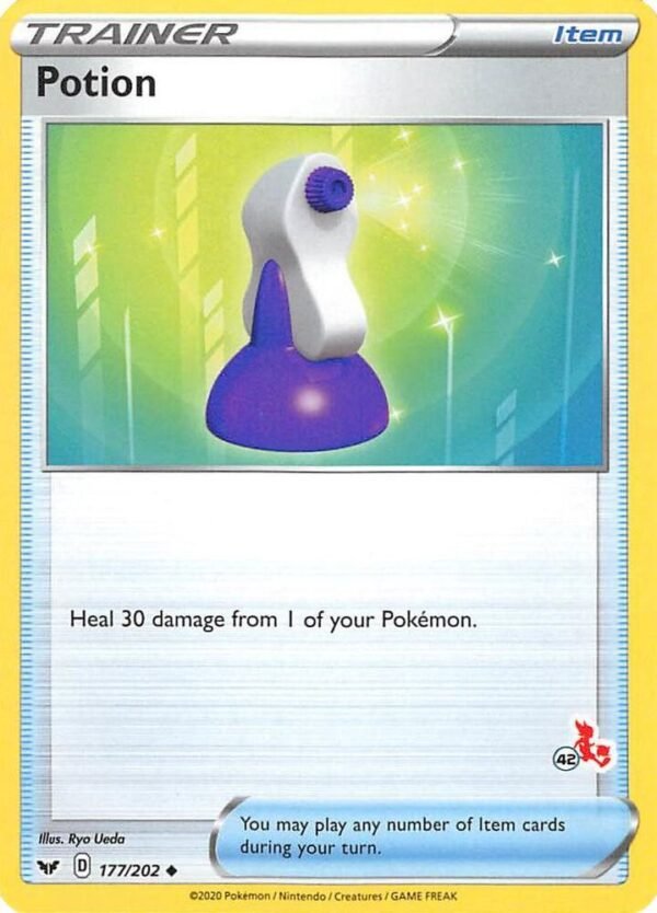 Potion 177/202 (#42 Cinderace Stamped) Normal Battle Academy 2022